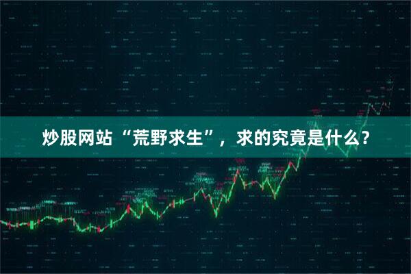 炒股网站 “荒野求生”，求的究竟是什么？